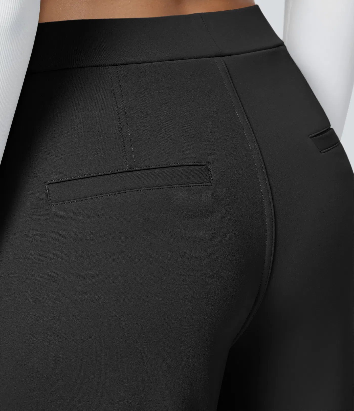 High-Waisted Straight Leg Trousers with Pockets – Smart Casual Fit