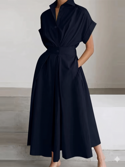 Elegant High-Waist Maxi Dress