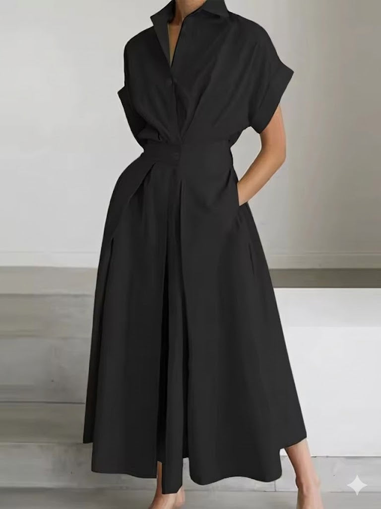 Elegant High-Waist Maxi Dress
